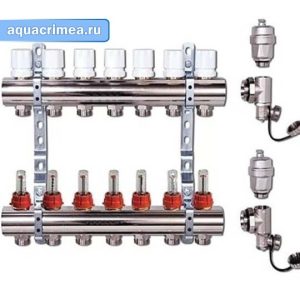 Коллекторная группа «Valtec» 1"х7 (VTc.586.EMNX.0607) Евроконус 3/4"