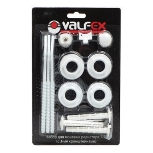 Комплект для монтажа  радиаторов с 3-мя  кронштейнами  1/2" VALFEX
