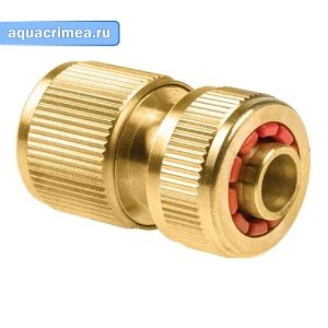 Коннектор - стоп BRASS 3/4'' латунный