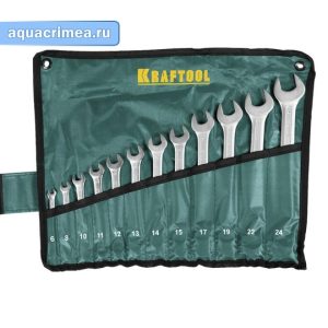 Набор комбинированных гаечных ключей «KRAFTOOL» 6 - 24 мм, 12шт