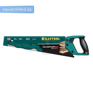 Ножовка «Kraftool» Alligator 11", 400 мм, 11 TPI 3D зуб для точного реза