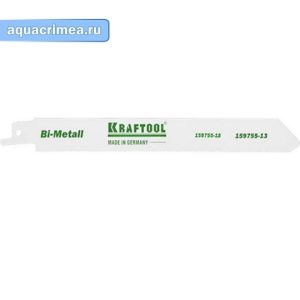 Для эл/ножовки полотно «KRAFTOOL» INDUSTRIE QUALITAT S922EF, Bi-Metall, шаг 1,4мм, 130мм