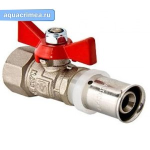 Кран шаровый под пресс «VALTEC» ВР 16х1/2" (VT.242.N.1604)