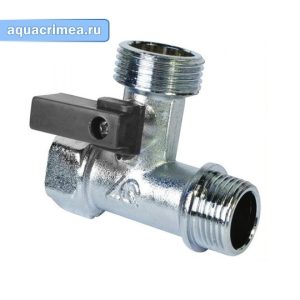 Кран шаровый трехпроходной «Aqualink» ВНН 1/2"х3/4"х1/2"