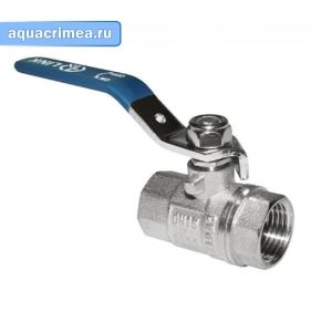 Кран шаровый «AQUALINK» ВВ 1/2" никель для систем водоснабжения