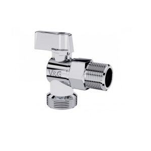 Кран шаровый для подкл. с/т приборов 1/2"х3/4"  бабочка (VG-501102)