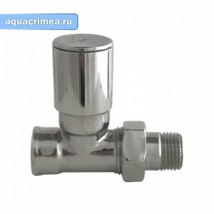 Кран шаровый приборный прямой TIM  ВН 1 х 1/2 хром, с американкой