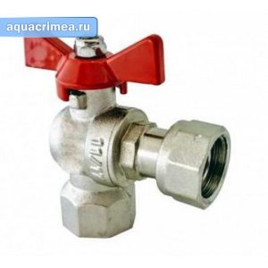 Кран шаровый с НГ угловой ВВ 1/2" TIM