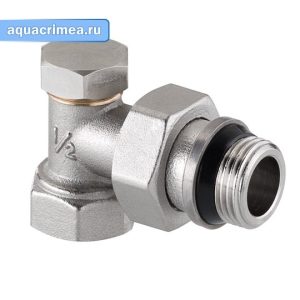 Клапан «VALTEC» 1/2" для радиатора запорный угловой (VT.019.NR.04)