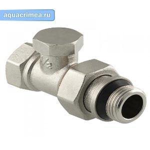 Прямой запорный клапан «VALTEC» ВН 1/2" для радиатора с дополнительным уплотнением (VT.020.NR.04)
