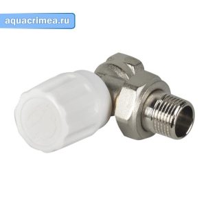 Клапан угловой «VALTEC» ВН 1/2" для радиатора компактный (VT.007.LN.04) ручной