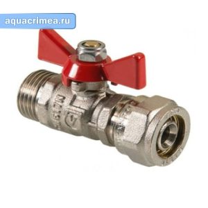 Кран шаровой «VALTEC» 16х1/2" с обжимным соединением (VT.341.N.1604)