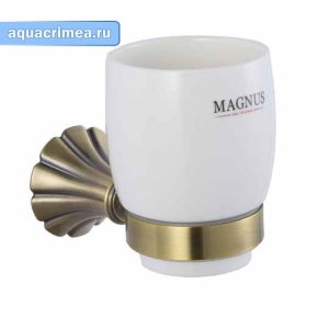 Стакан «MAGNUS» с креплением к стене под бронзу