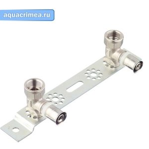Монтажная планка с водорозеткой пресс Valtec 16*1/2 (VTm.224.N.001604)