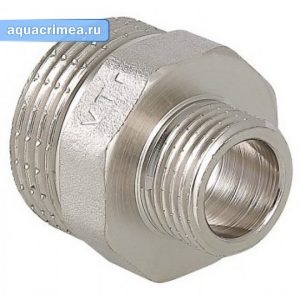 Ниппель переходной никель 2х1/2" VALTEC (VTr.580.N.0904)