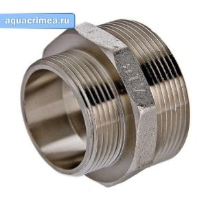 Ниппель переходной «VALTEC» 1/2"х1/4" никель (VTr.580.N.0402)