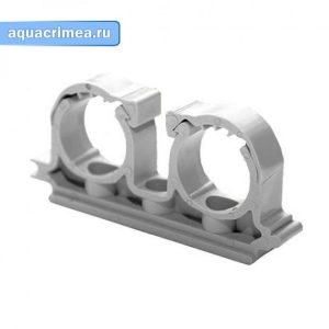 Опора двойная FV-Plast 25 СЕРАЯ PPR