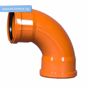 Радиальный отвод двухраструбный «Ostendorf» KGBD 2М SW 110x87° для наружной канализации