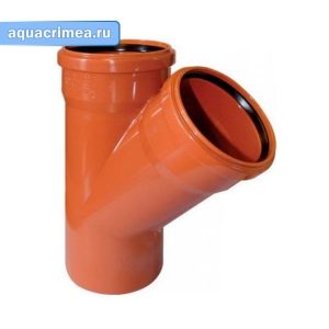 Тройник канализационный «Ostendorf KGEA 160/160/45°С» для наружной канализации