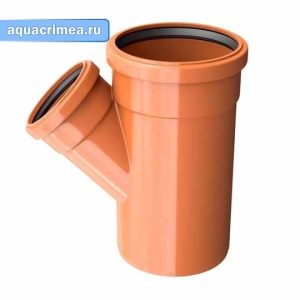 Тройник «Ostendorf» KGEA 200/160x45°С для наружной канализации