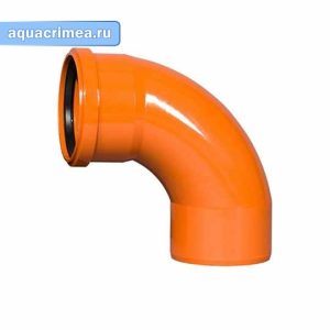 Радиальный отвод «Ostendorf» KGBD 1М SW 110x87° для наружной канализации