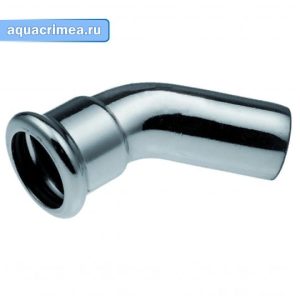 Отвод ниппельный  45 гр. press KAN-Therm Steel C1412 (28x28 мм)