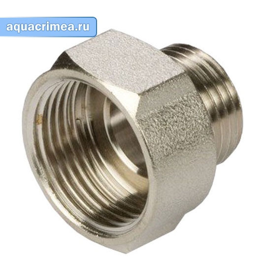 Переходник «Valtec» ВН 1/2"х3/8" (VTr.592.N.0403) никель
