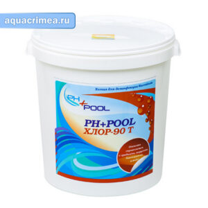 Хлор 90Т медленн.хлор  (5кг) 20гр  PH+POOL