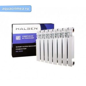Радиатор биметаллический "Halsen" BS 500/80/.8 секций (1,3 кВт)