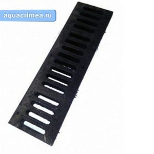 Решётка полимерная В125 чёрная 0,5м