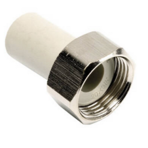 Штуцер с НГ 32х1 1/4" СЕРЫЙ PPR Wavin Ecoplastic