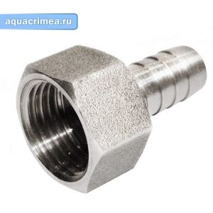 Штуцер хром «AQUALINK» В 3/4"- М20 для подключения к трубопроводу