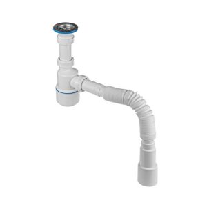 Сифон  для умывальника 1 1/4" х 32 (вып.с нерж.решёткой),с  г. т. 40 х 32/40/50 МИНИ