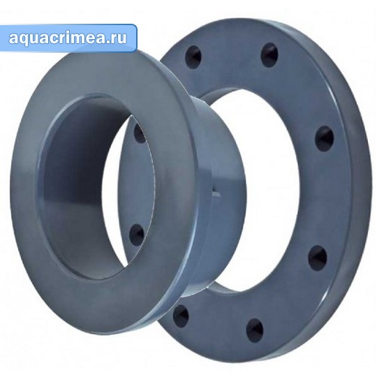 Соединение фланцевое подвижное ПВХ (бурт+фланец), PN 16,d 160mm