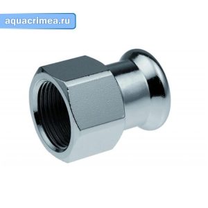 Соединитель с внутренней резьбой Press KAN-Therm Steel C1402 (22 мм х Rp3/4)