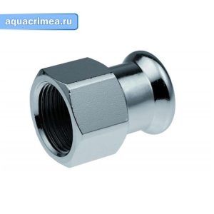 Соединитель с внутренней резьбой Press KAN-Therm Steel  (35 мм x Rp1)