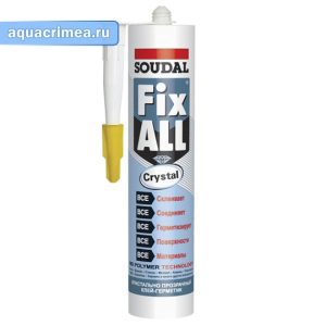 Клей-герметик «Soudal» Fix All Crystal 290 мл прозрачный