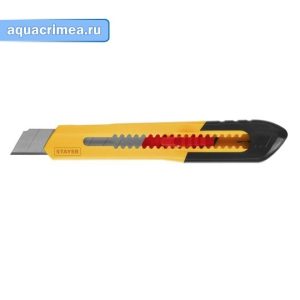 Нож «STAYER» QUICK-18 из АБС пластика 18 мм