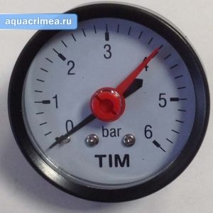 Манометр «TIM» 1/4" аксиальный на 16 атм