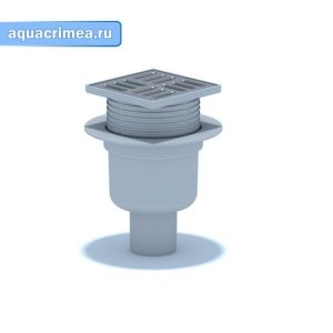 Трап Q5704  вертикальный выпуск  c решеткой из пластика