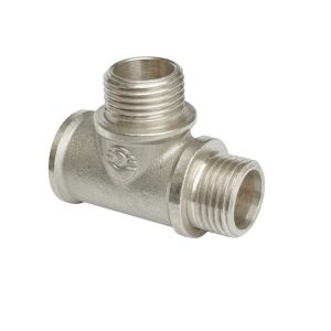 Тройник никель ВНН 3/4 х 1/2 x 3/4