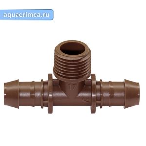 Тройник капельной линии 17 мм*1/2" RAIN BIRD104844