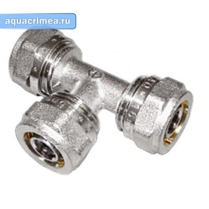 Тройник обжимной «AQUALINK» 20 мм