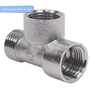 Тройник «AQUALINK» ВВН 3/4" никель