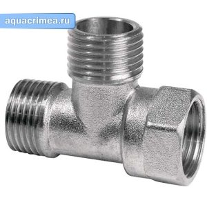 Тройник «AQUALINK» ВНН 1" никель