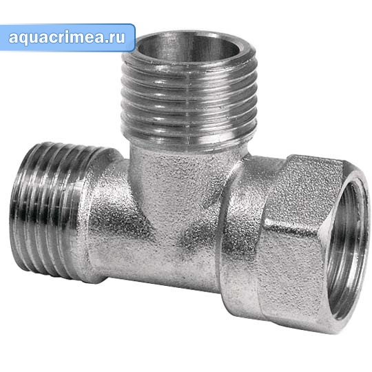 Тройник «AQUALINK» ВНН 1" никель