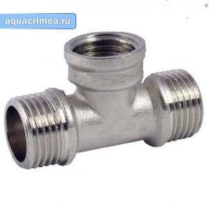 Тройник «AQUALINK» НВН 3/4" никель