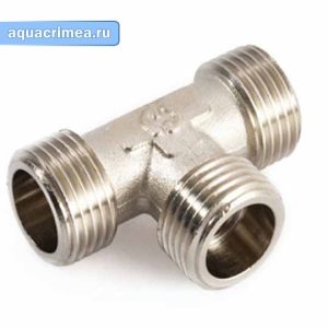 Тройник «General Fittings» ННН 3/4" никель (10/50)