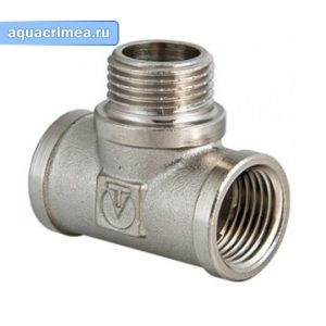 Тройник «VALTEC» ВНВ 1/2" (VTr.132.N.0004) никель