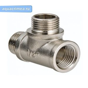 Тройник «VALTEC» ВНН 1/2" (VTr.133.N.0004) никель